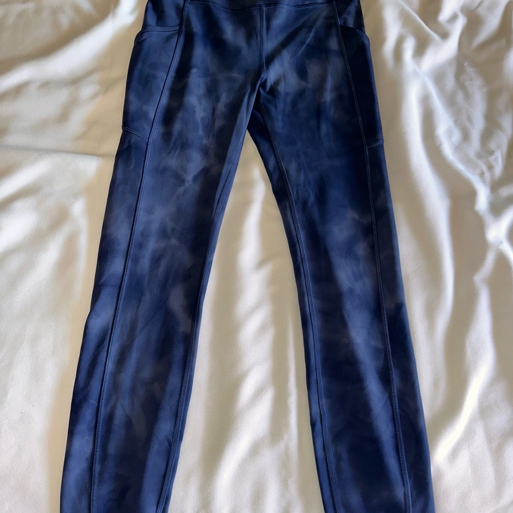 lululemon athletica diamond dye naval blue Leggings